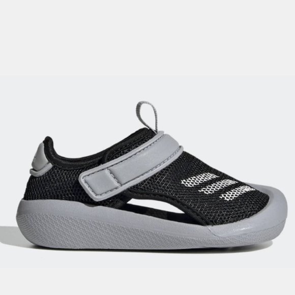 Adidas Unisex-Baby Toddler Black/White/Silver Altaventure Court Sneaker Size 5K - Picture 2 of 15